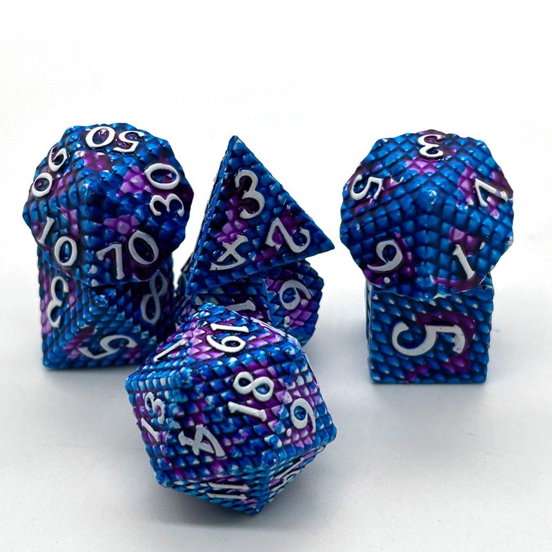 Metal Dice Polyhedron 7PCS Popular Style Dice Sets Use for DND Games