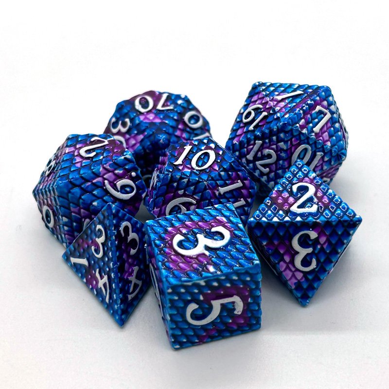 Metal Dice Polyhedron 7PCS Popular Style Dice Sets Use for DND Games