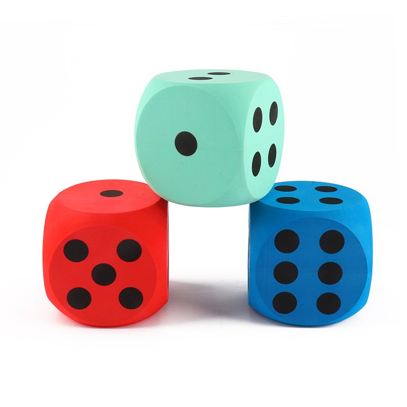 Good Quality Colorful Customized EVA Foam Large Dice For Kids Playing Games Wholesale Best Selling Dice