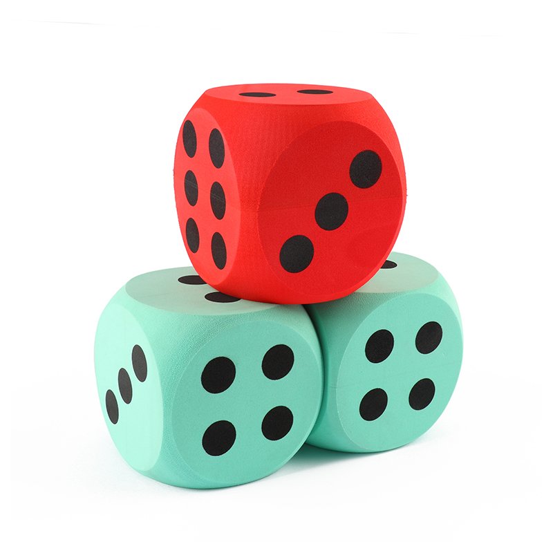 Good Quality Colorful Customized EVA Foam Large Dice For Kids Playing Games Wholesale Best Selling Dice