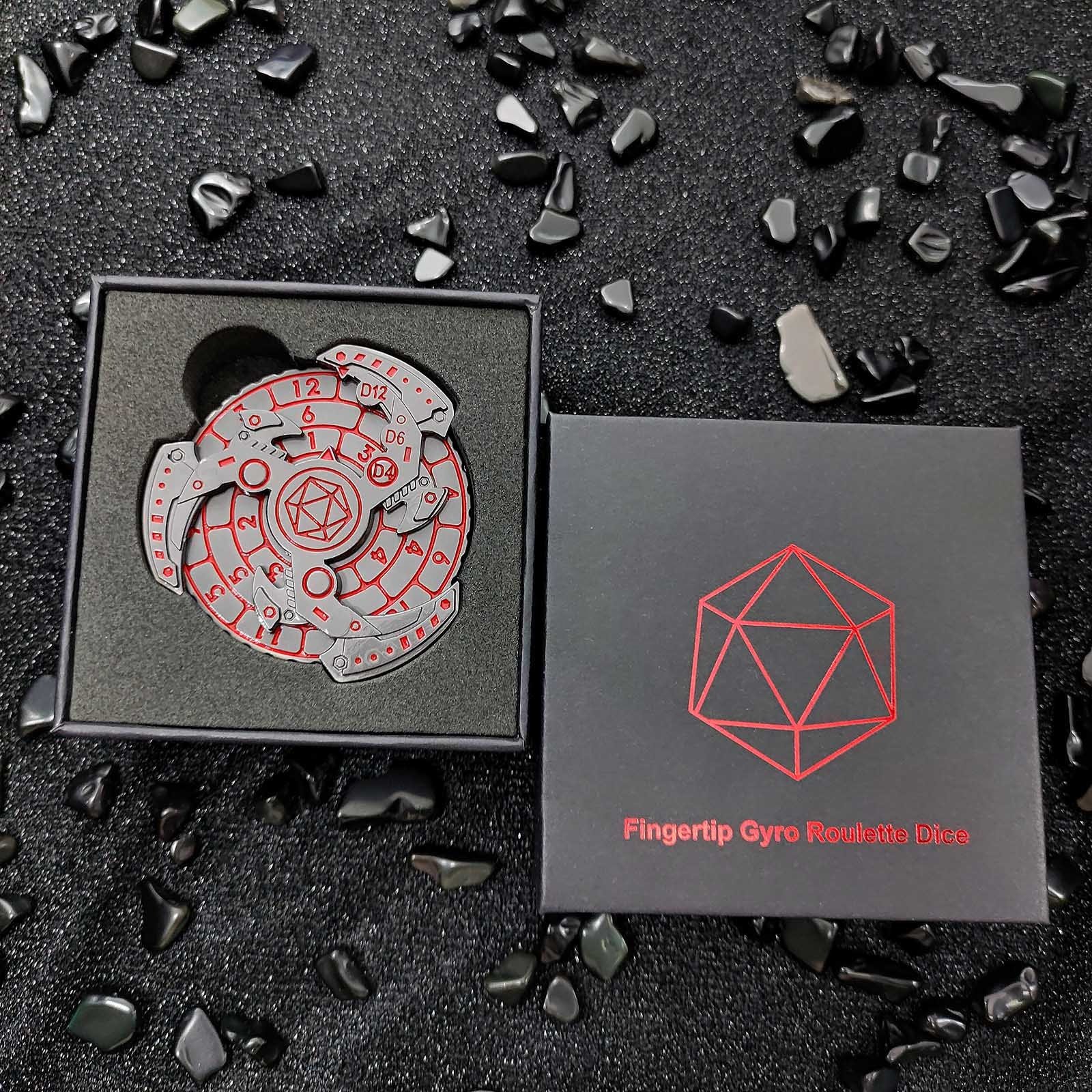 Mechanical Arm Fidget Stress Relief Toys Gyro Rotating Spinner Metal Dice for Warhammer 40K