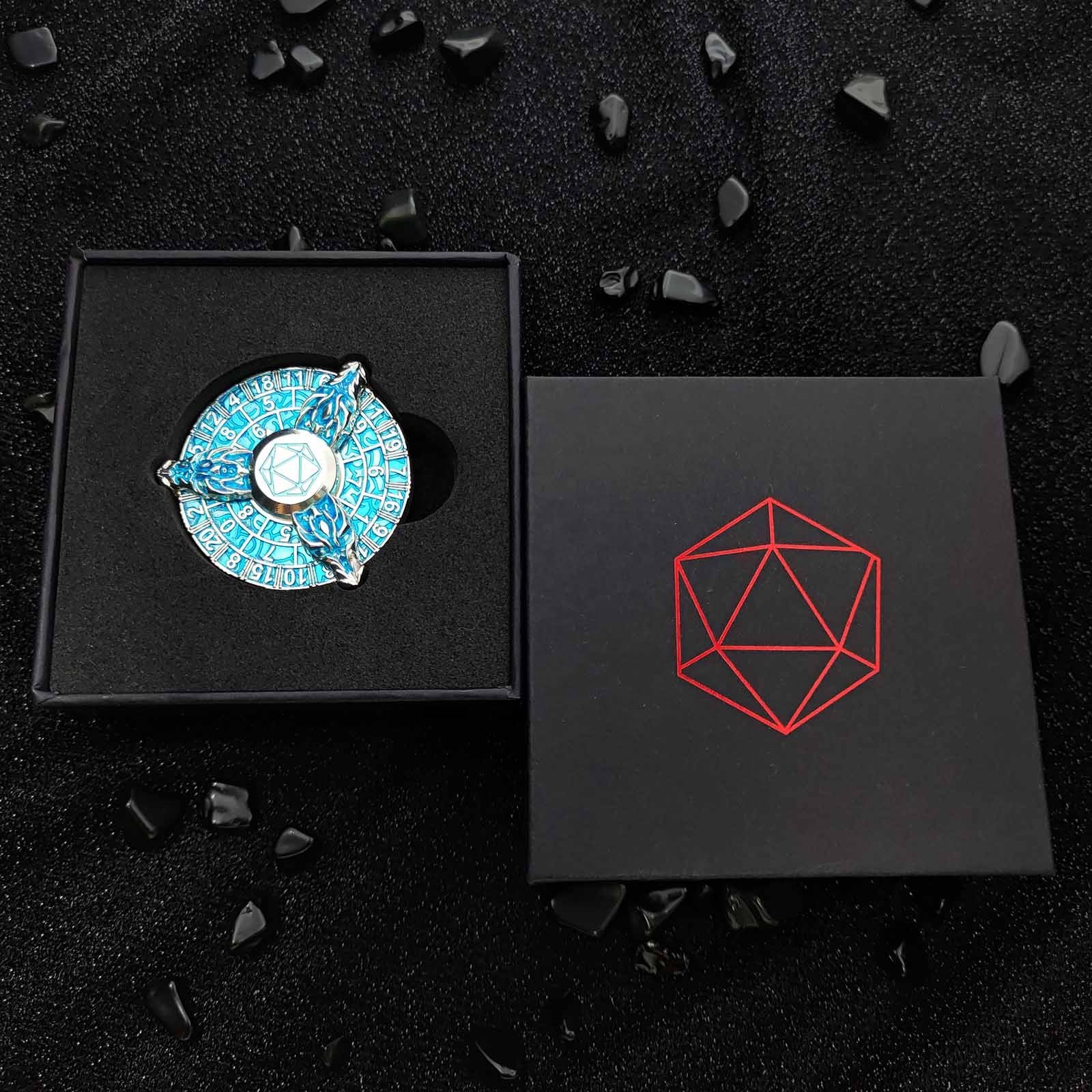 Mechanical Arm Fidget Stress Relief Toys Gyro Rotating Spinner Metal Dice for Warhammer 40K