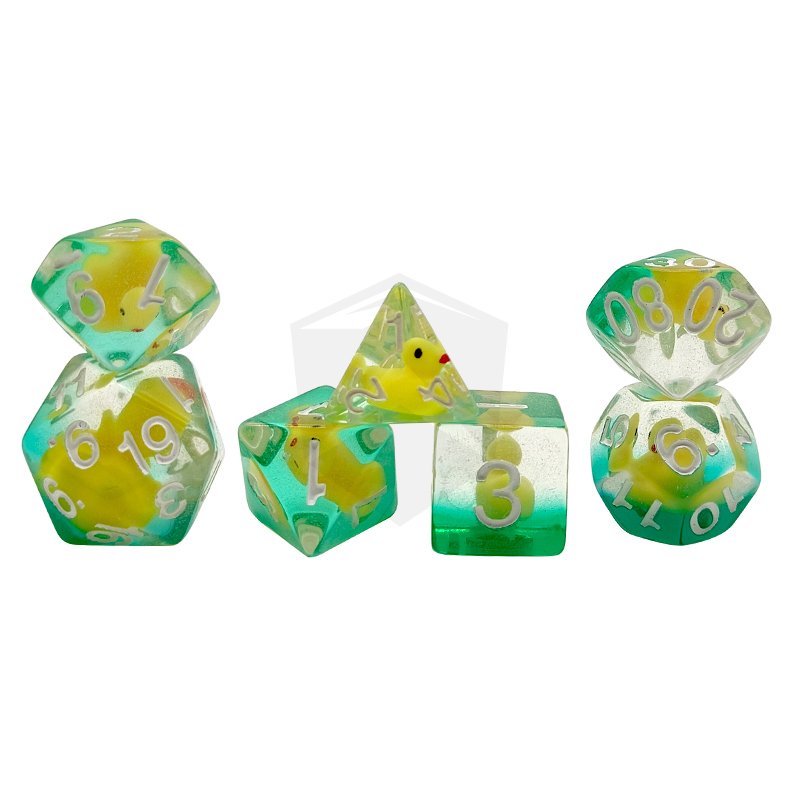 Promotional resin dice party game polyhedral dice resin board game with small animals inside Resin dice