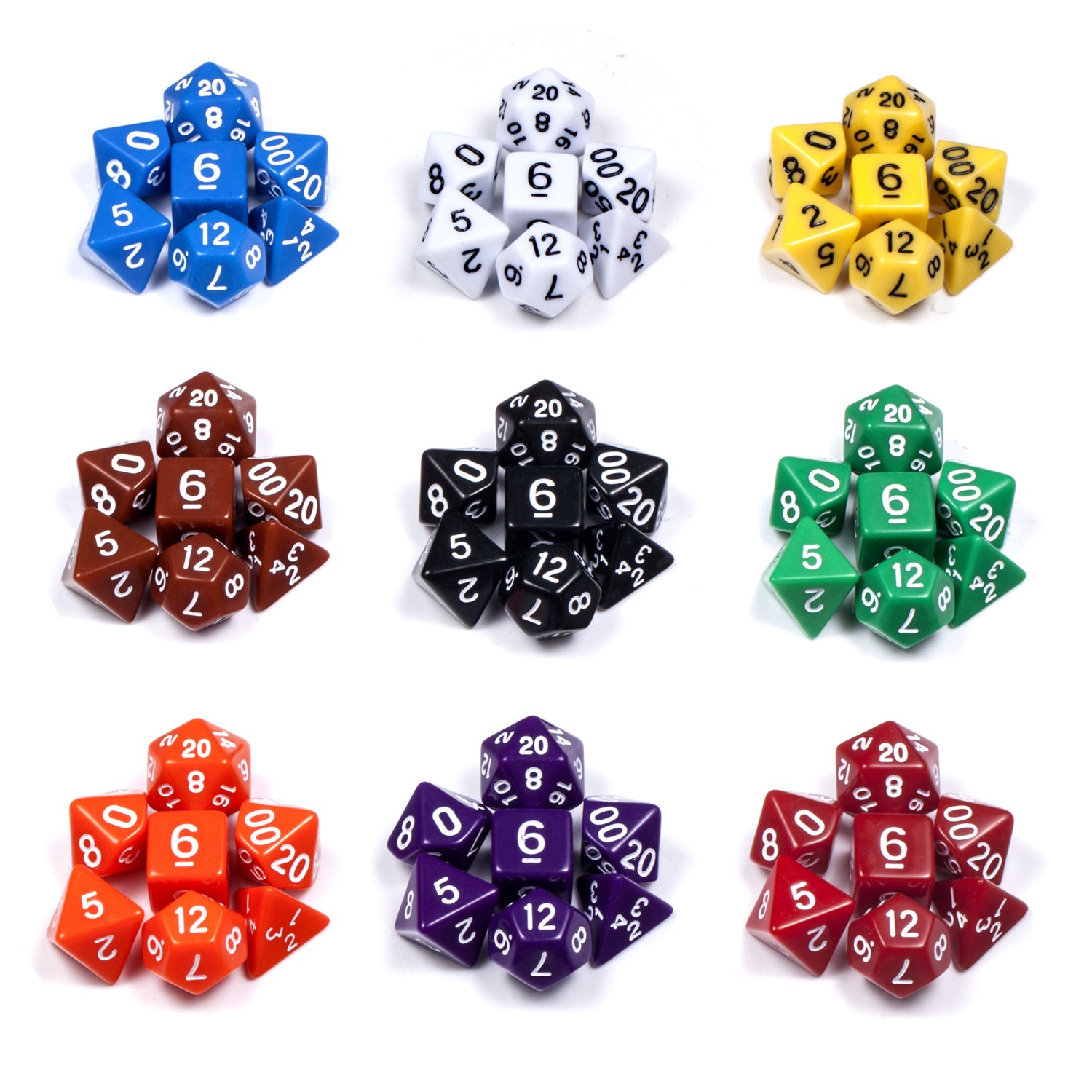 Acrylic Dnd Dice Set RPG Gaming Dice D&D for Dungeons and Dragons