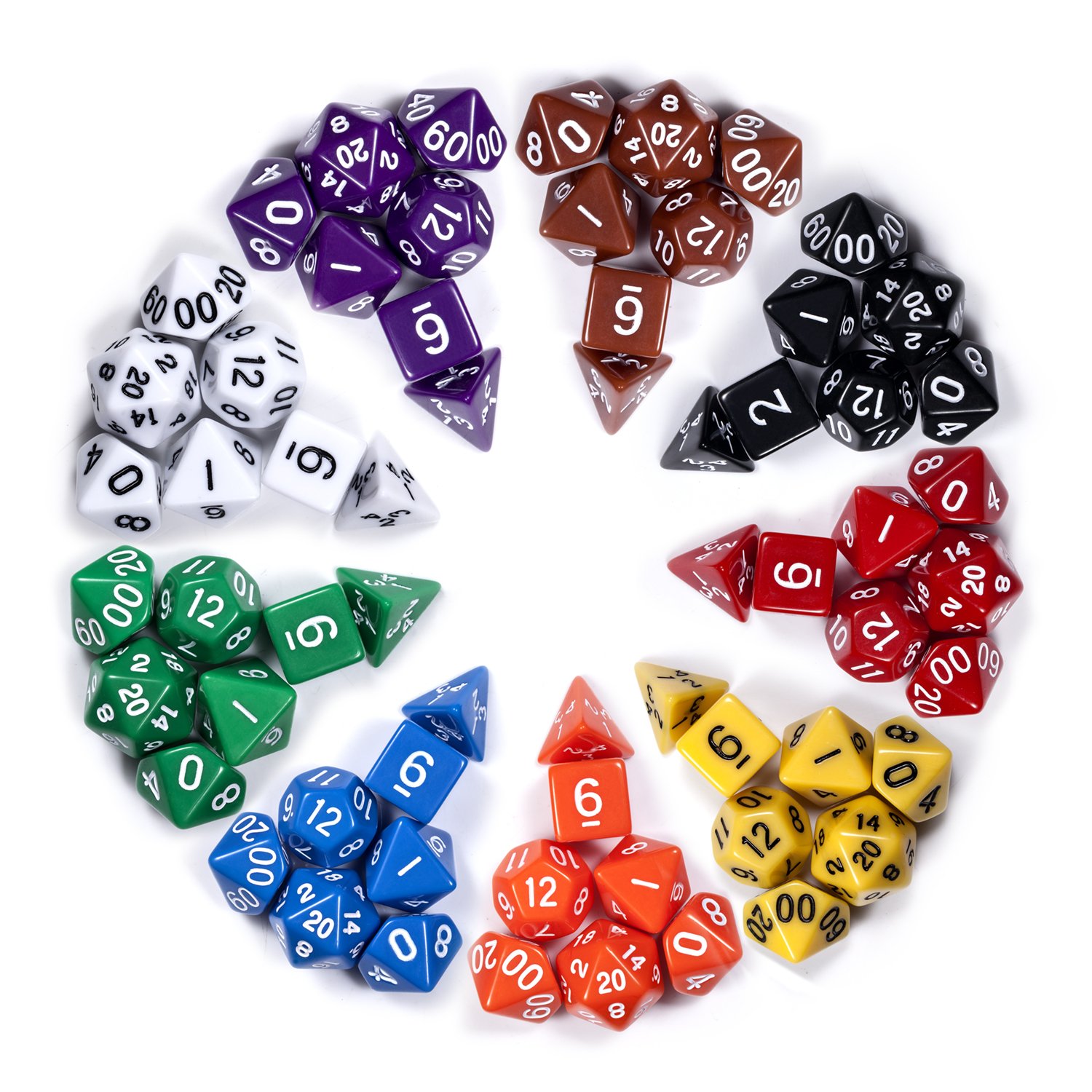 Acrylic Dnd Dice Set RPG Gaming Dice D&D for Dungeons and Dragons