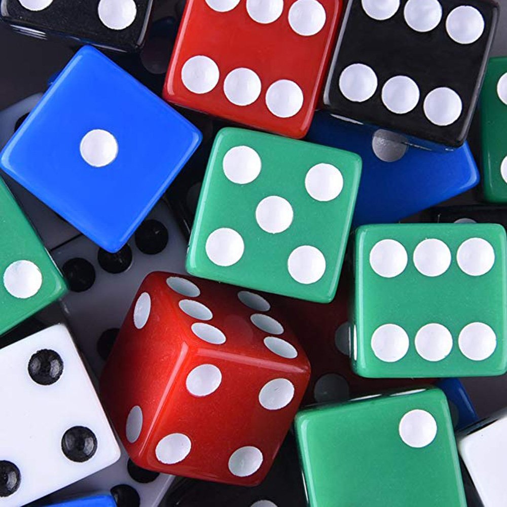 16mm new material casino dice number d6 dnd dice gambling remote dice
