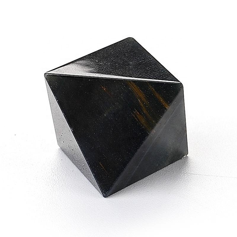 Custom Dice Set Blue Tiger Eye Natural Gemstone Dice Blank Dice 16mm 20mm For Role-playing Games DND