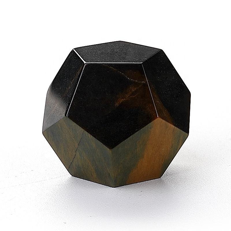 Custom Dice Set Blue Tiger Eye Natural Gemstone Dice Blank Dice 16mm 20mm For Role-playing Games DND