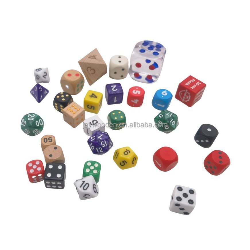 Wholesale Colored wooden 6mm 8m 10mm 20mm 30mm d10 6 8 sided custom dice wood polyhedral bulk custom dice
