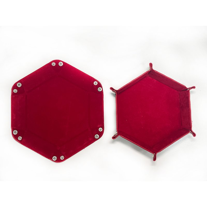 Custom PU Leather Valet Tray Magnetic Holding DND Dice Tray Foldable Storage Collapsible Dice Tray For Dnd Rpg Board Game
