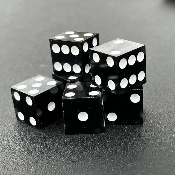 Custom 19MM Sharp Edge Board Game Dice Set 6 Sided Special 19MM Acrylic Las Vegas Casino Dice