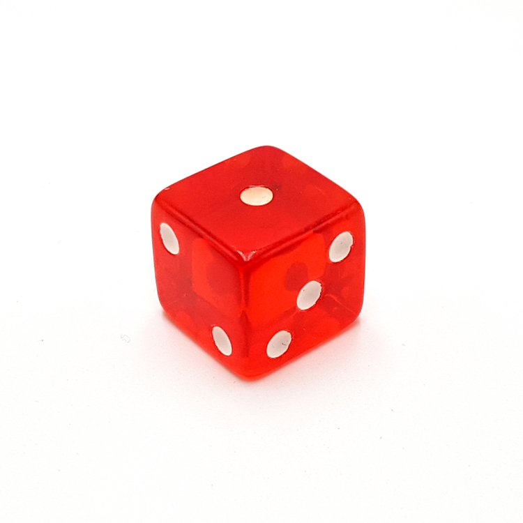 Chinese factory custom transparent casino dice with dots 18mm round D6 eco-friendly plastic dice