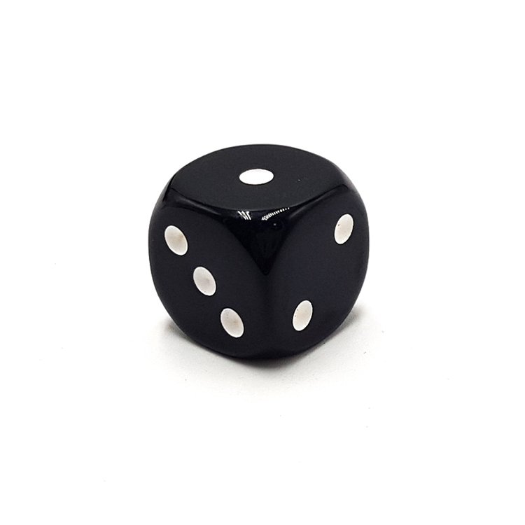 Chinese factory custom transparent casino dice with dots 18mm round D6 eco-friendly plastic dice