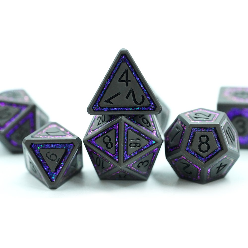 7pcs Set For Dungeons And Dragons Sharp Cthulhu Dice Metal Dice Set