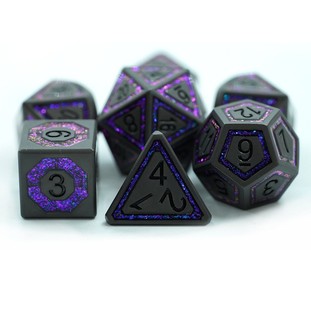 7pcs Set For Dungeons And Dragons Sharp Cthulhu Dice Metal Dice Set