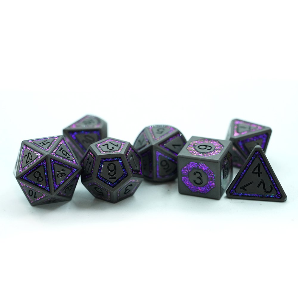 7pcs Set For Dungeons And Dragons Sharp Cthulhu Dice Metal Dice Set