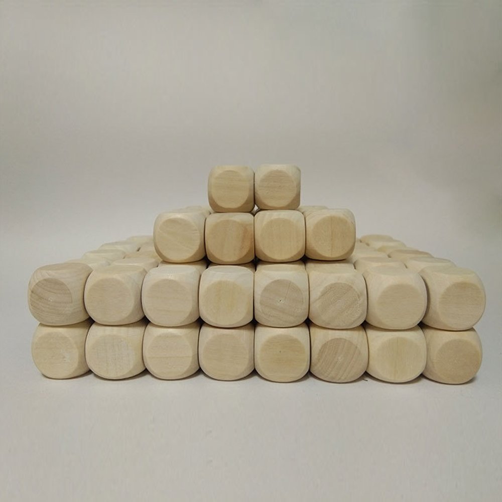 Wholesale Blank Wooden Dice Game Dice D6 Custom Dice