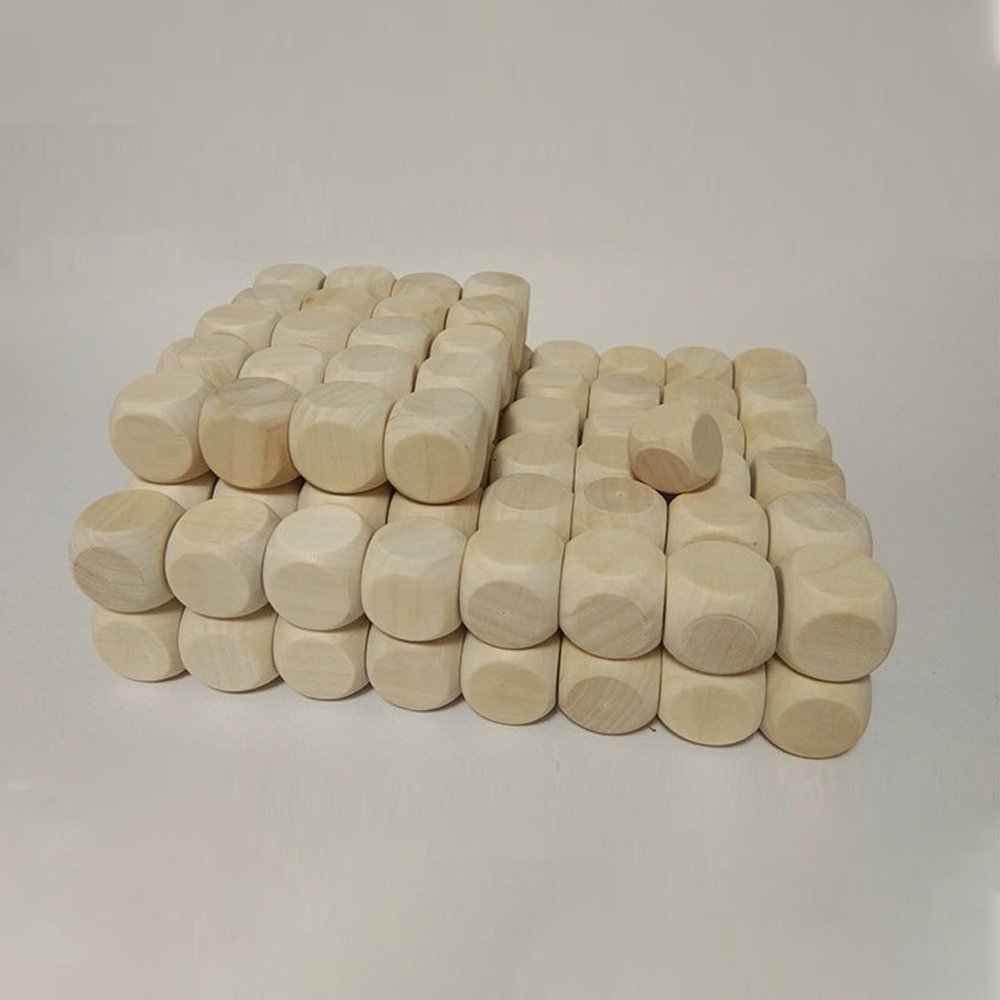 Wholesale Blank Wooden Dice Game Dice D6 Custom Dice