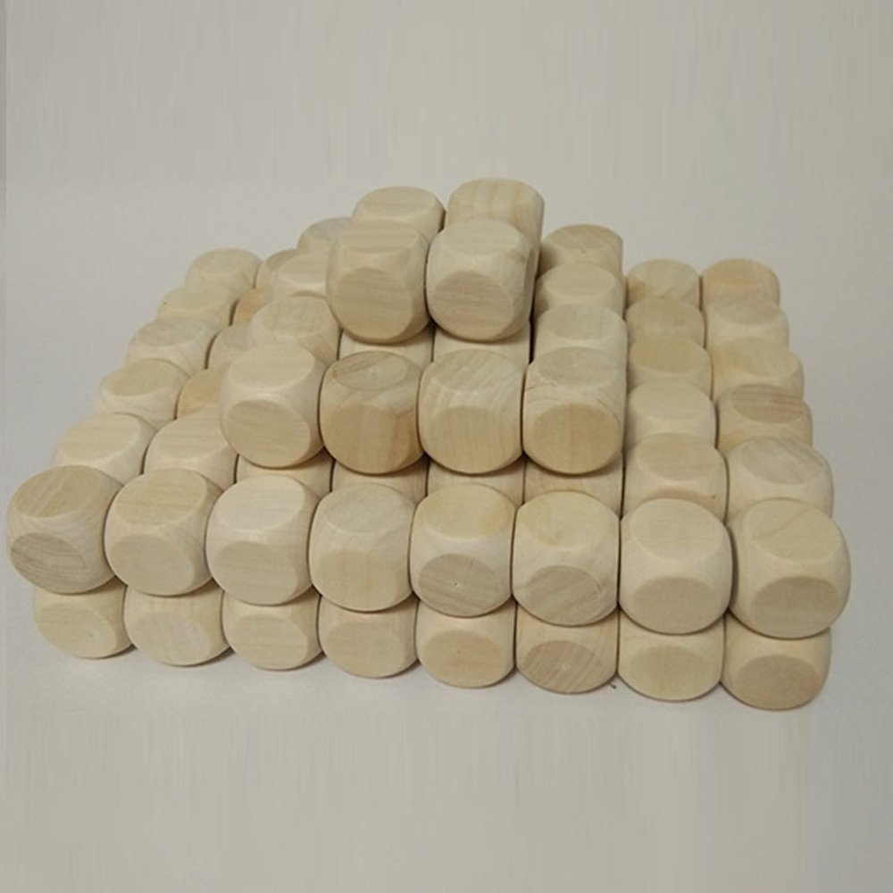 Wholesale Blank Wooden Dice Game Dice D6 Custom Dice