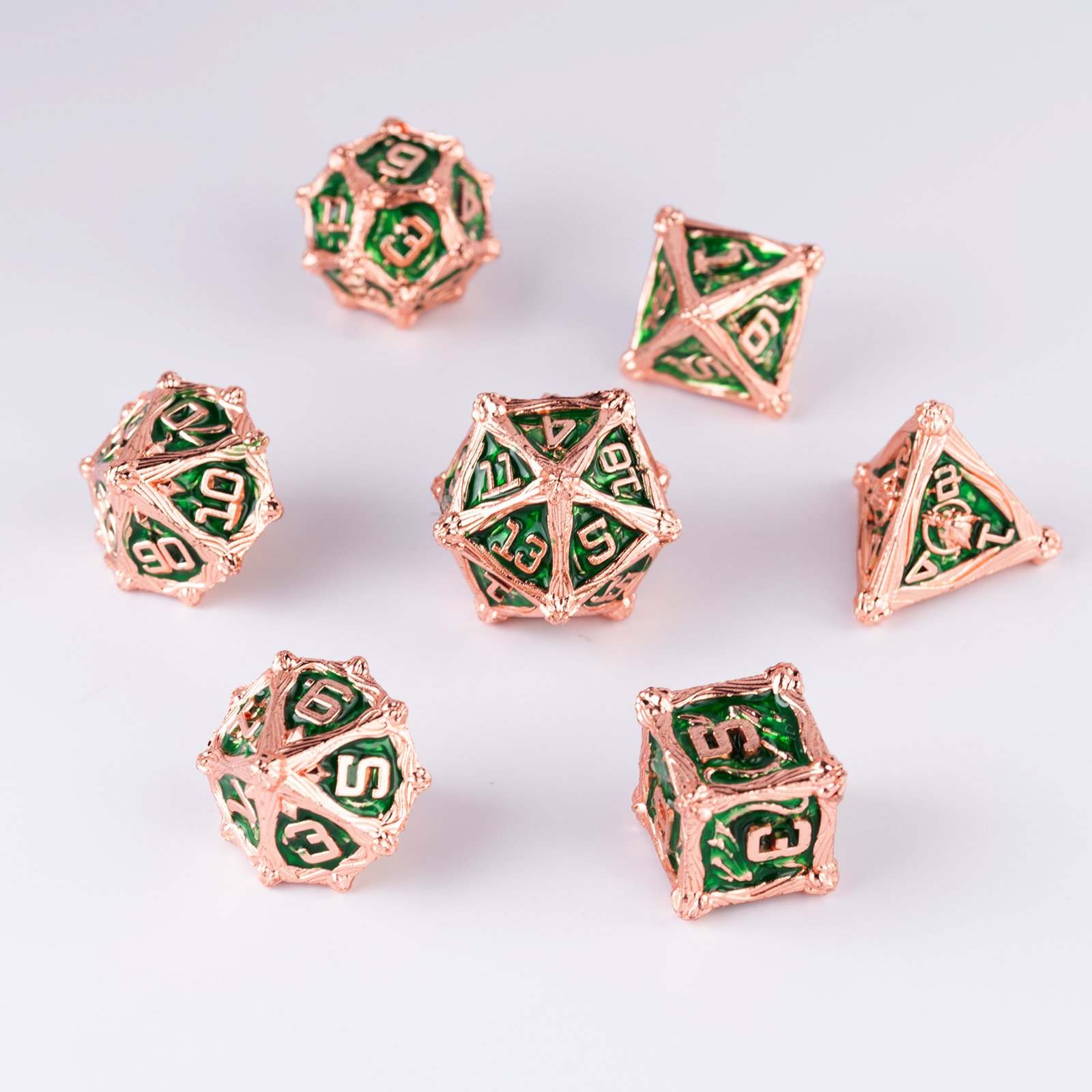 Factory Customized Wholesale New Hot Sale Dragon's Eye dnd dice polyhedral metal dice set D&D RPG dice for Table Game