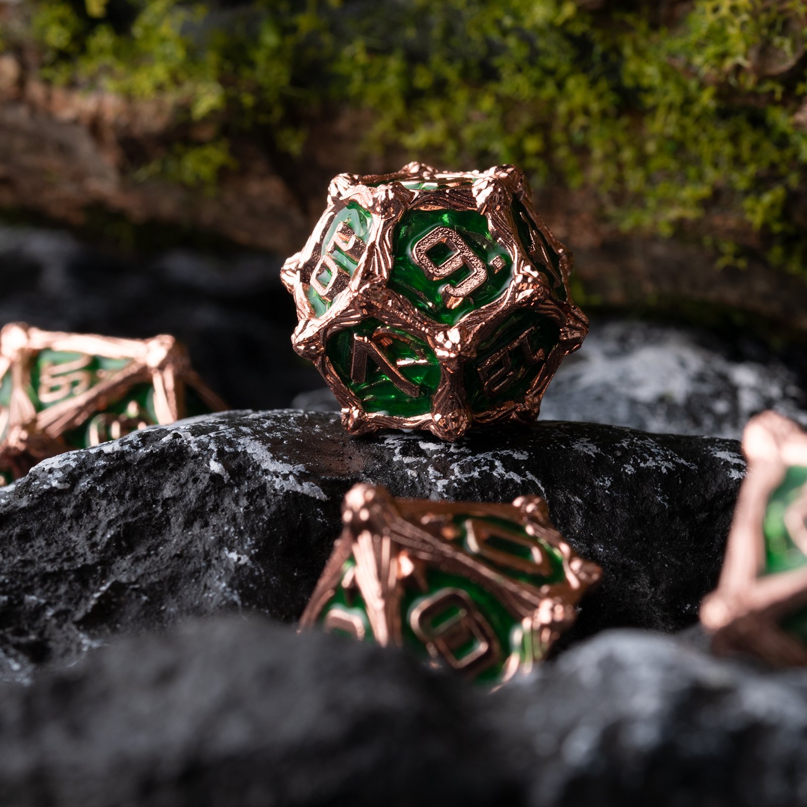 Factory Customized Wholesale New Hot Sale Dragon's Eye dnd dice polyhedral metal dice set D&D RPG dice for Table Game