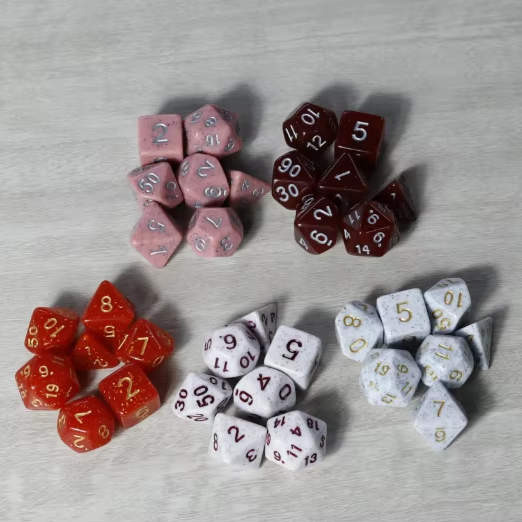 Board Game 16MM Resin Dice 18MM Double Dice customized acrylic plastic dice game