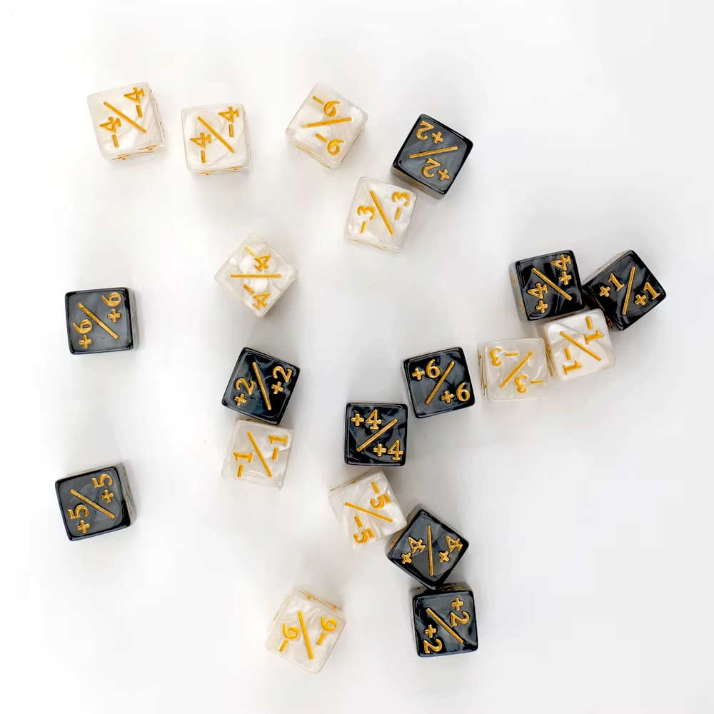 XCL Marble Cube D6 Token Dice Counters Loyalty Creature Stats Card Gaming Dice game acrylic dice with customized LOGO