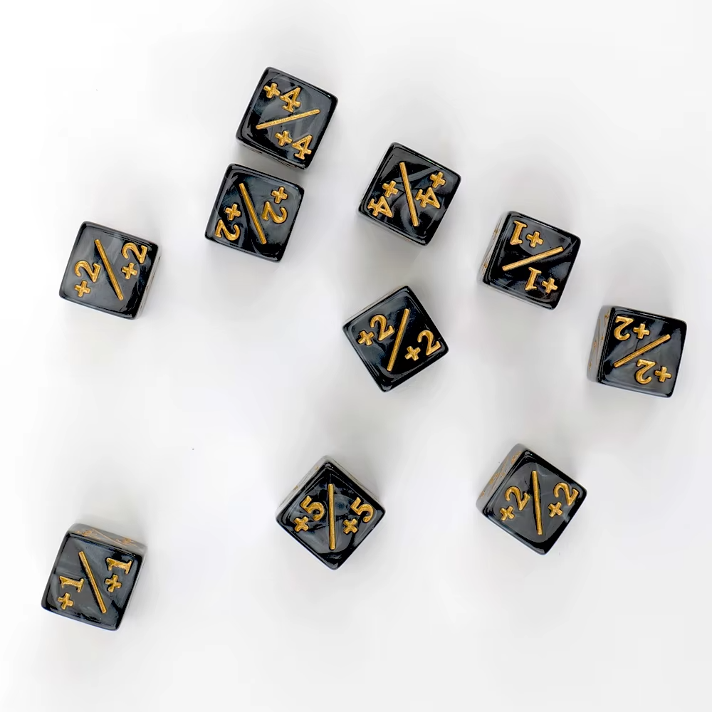 XCL Marble Cube D6 Token Dice Counters Loyalty Creature Stats Card Gaming Dice game acrylic dice with customized LOGO