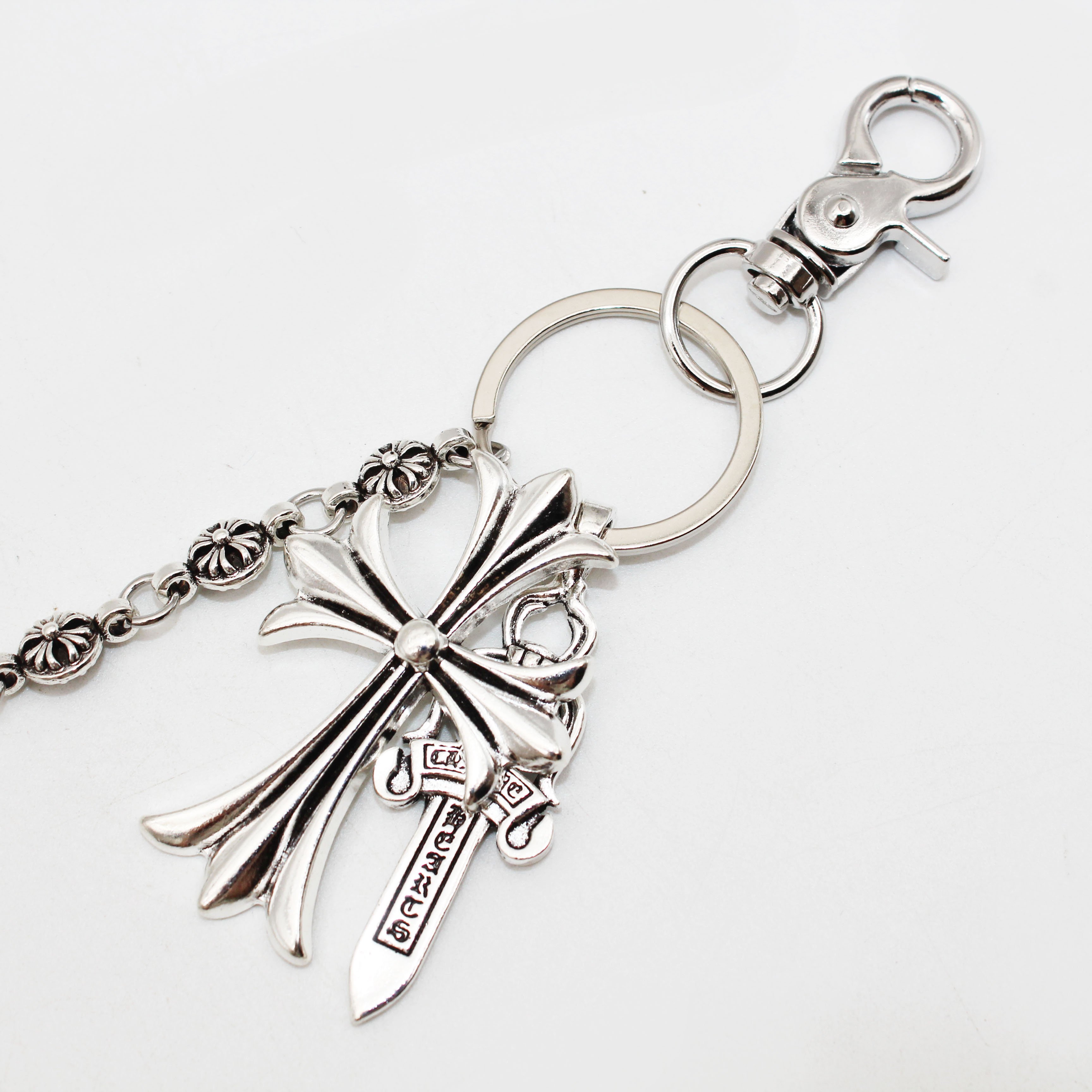Jachon Fashion Bag pendant dice sword bead cross waist chain Lobster buckle head pendant pliers jeans chain