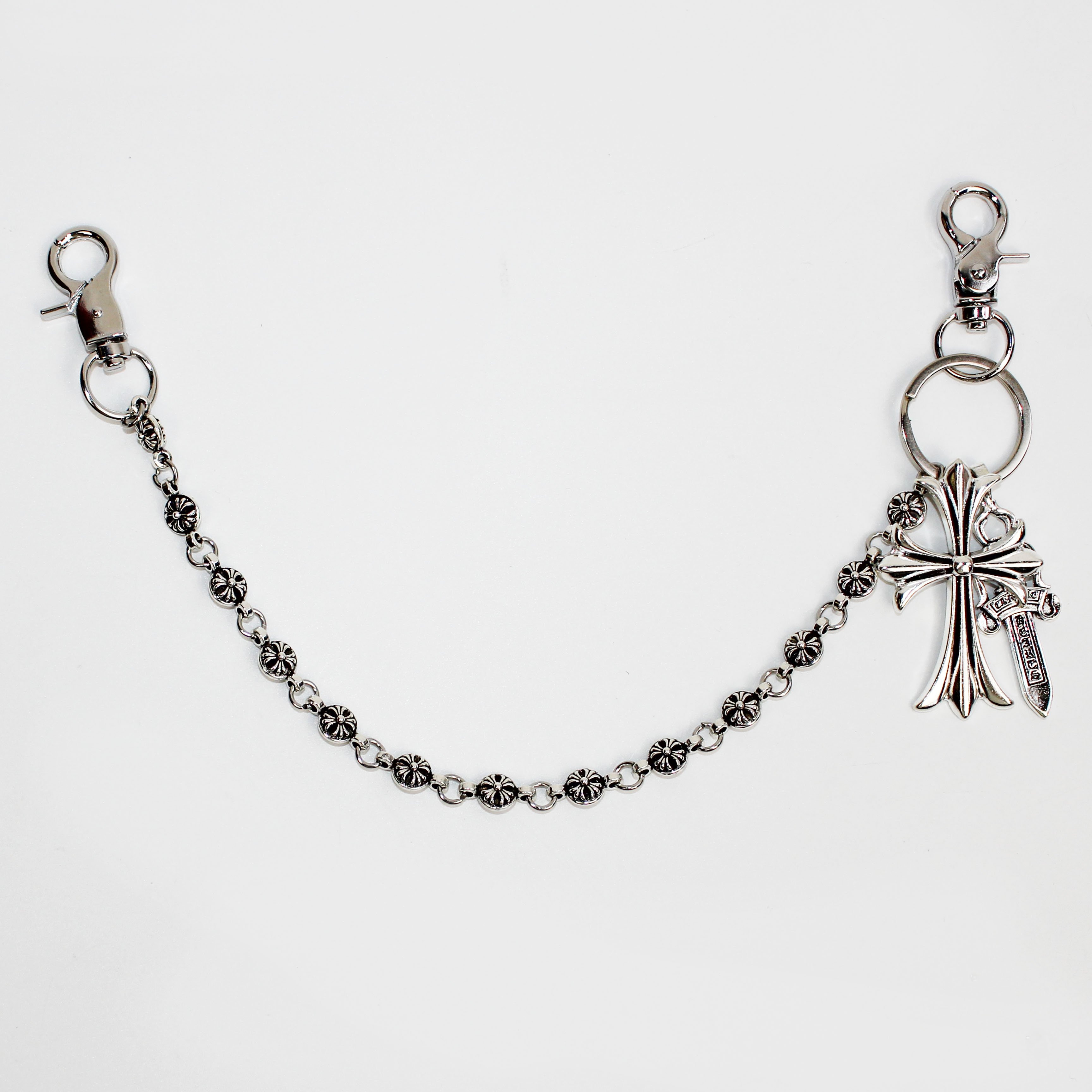Jachon Fashion Bag pendant dice sword bead cross waist chain Lobster buckle head pendant pliers jeans chain