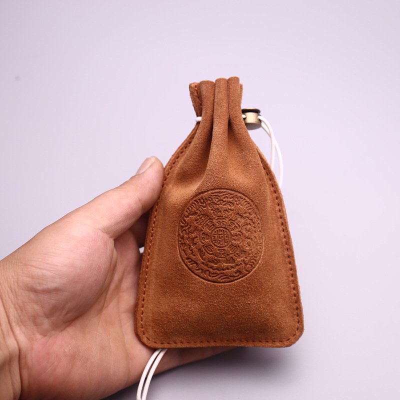 Genuine Leather Suede For DND Dice Bag Tray 5 Celtic Designs Cute Drawstring Pouch for D&D Roleplaying RPG Gift Ideas Coin Purse