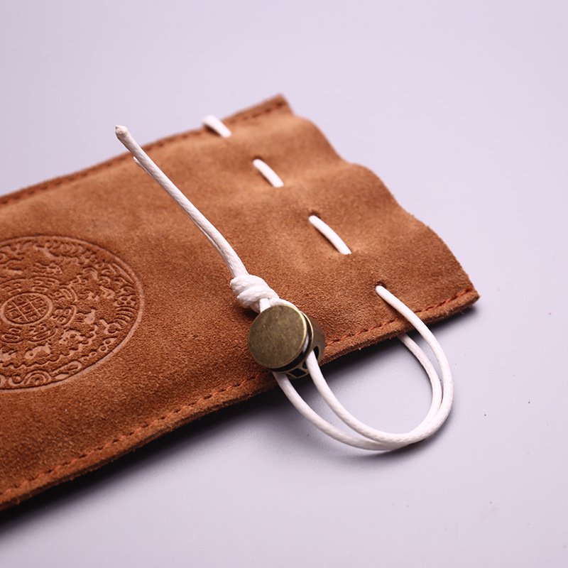 Genuine Leather Suede For DND Dice Bag Tray 5 Celtic Designs Cute Drawstring Pouch for D&D Roleplaying RPG Gift Ideas Coin Purse