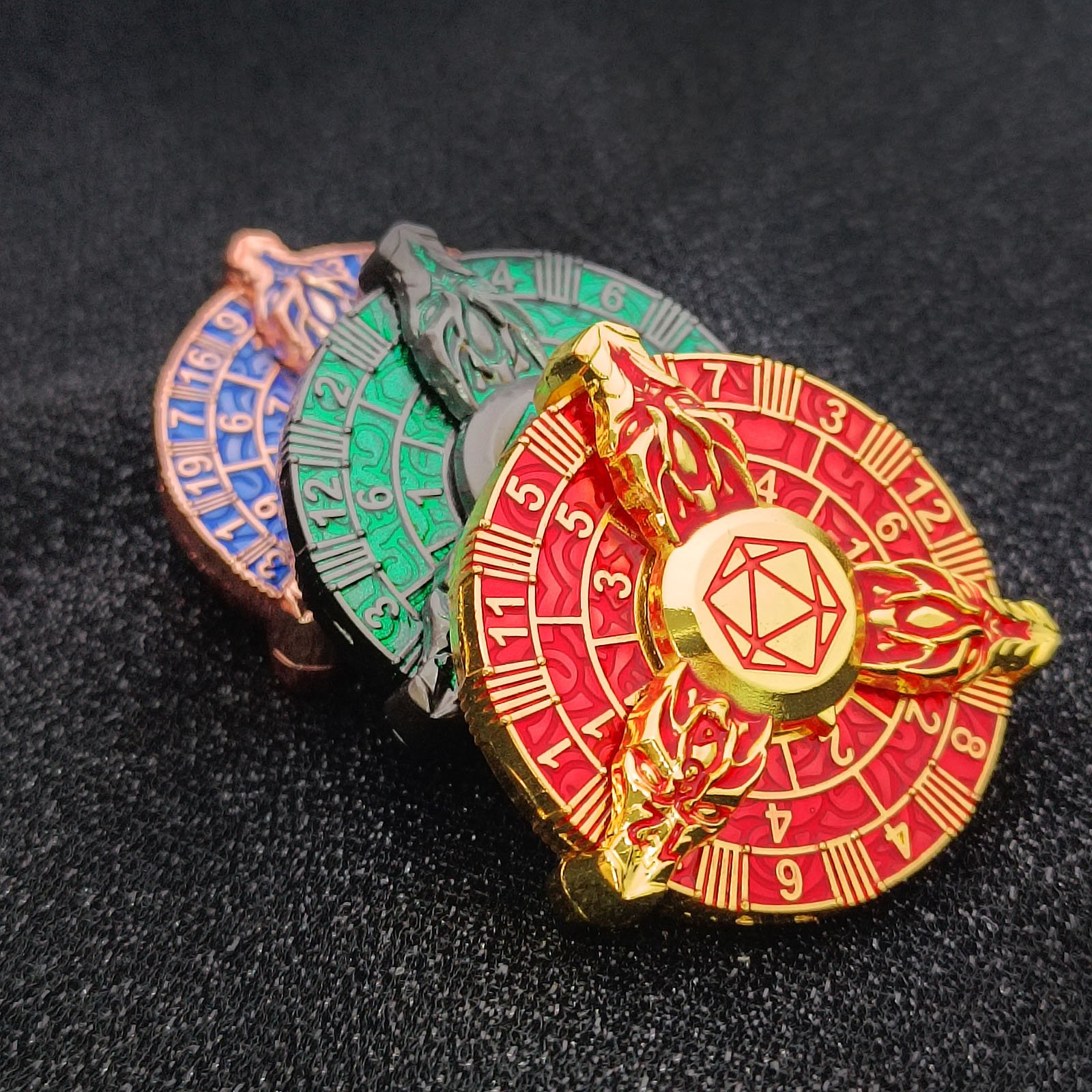 Rotator 45 mm Carousel Dice Rune Rotating Tabletop Games Team Teaching Metal Carousel Dice