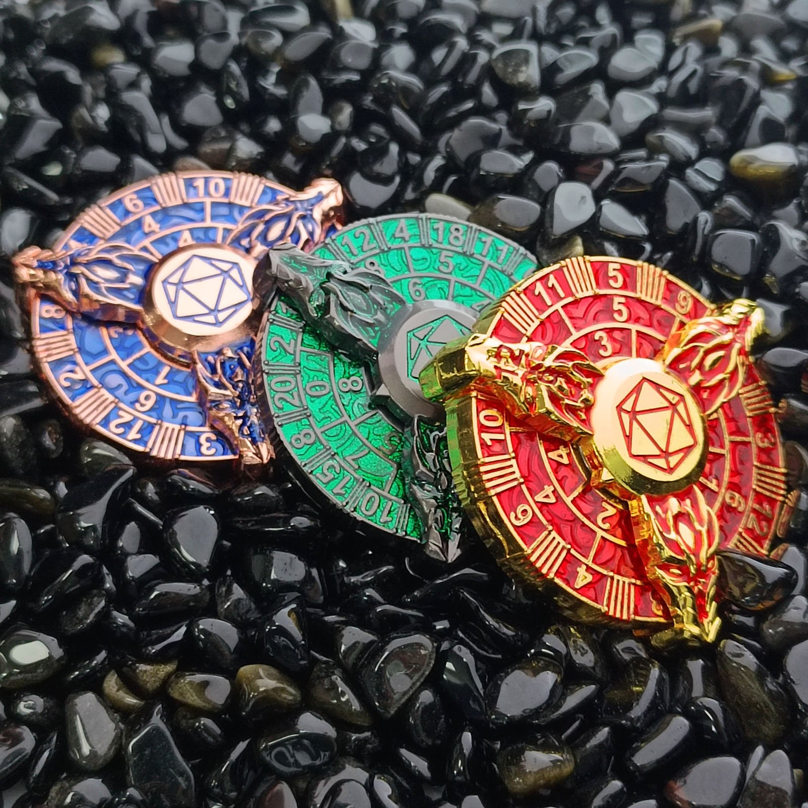 Rotator 45 mm Carousel Dice Rune Rotating Tabletop Games Team Teaching Metal Carousel Dice