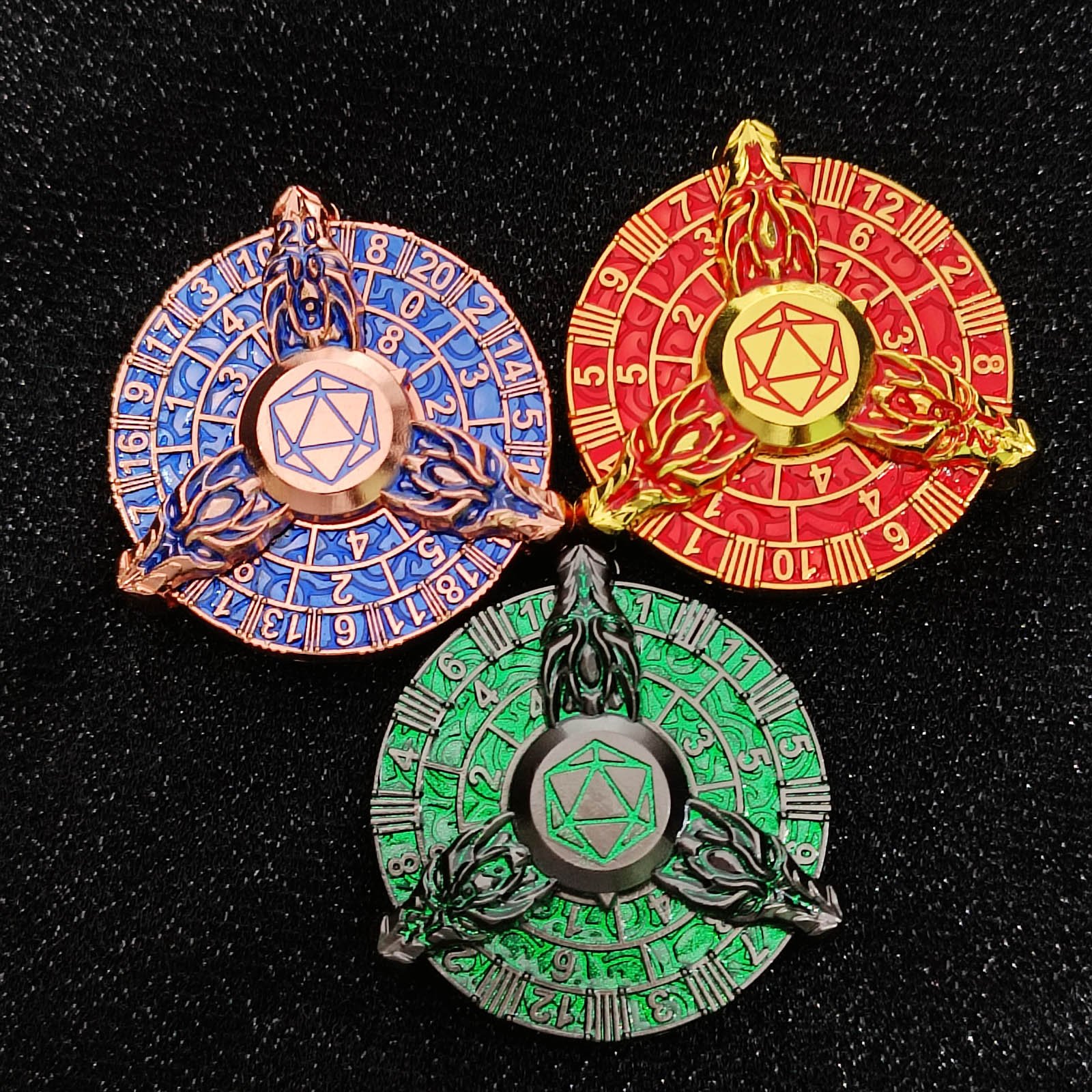 Rotator 45 mm Carousel Dice Rune Rotating Tabletop Games Team Teaching Metal Carousel Dice