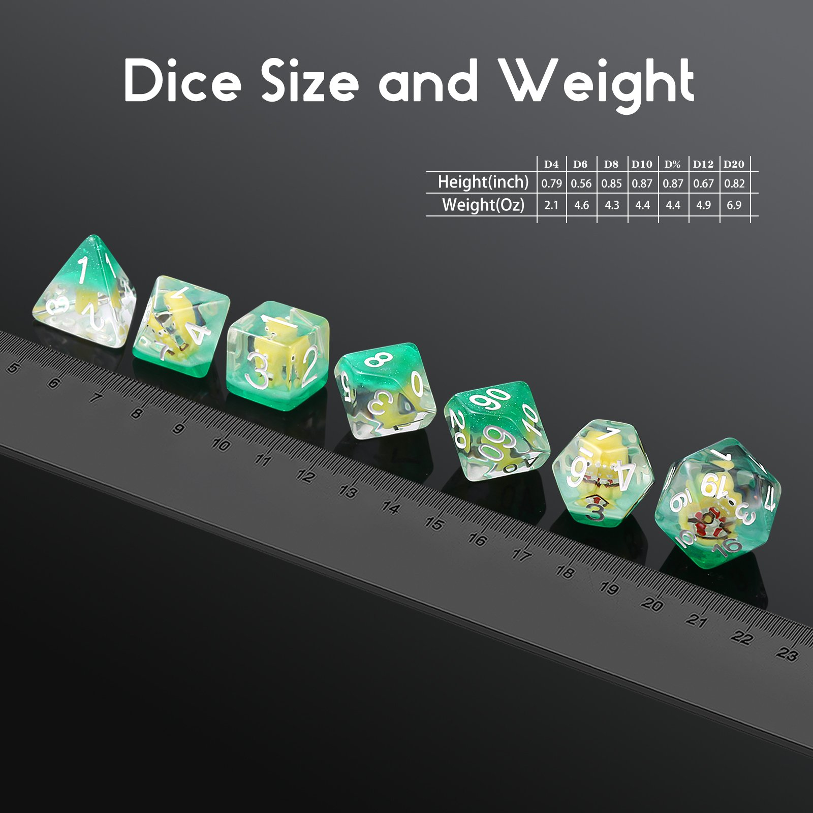 7pcs Playing Dice Set D4 D6 D8 D10 D12 D% D20 Custom Dnd Dice Dungeon and Dragon Dice Set D&D for TTRPG