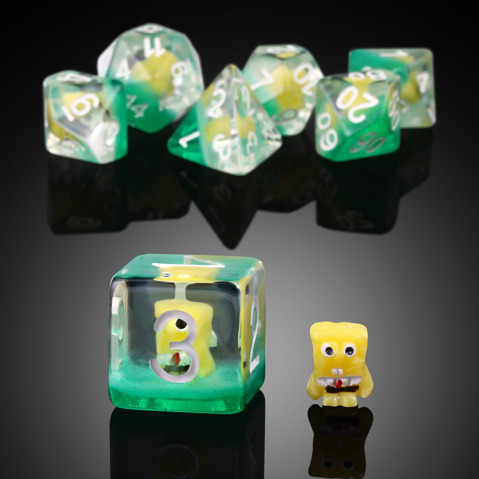 7pcs Playing Dice Set D4 D6 D8 D10 D12 D% D20 Custom Dnd Dice Dungeon and Dragon Dice Set D&D for TTRPG
