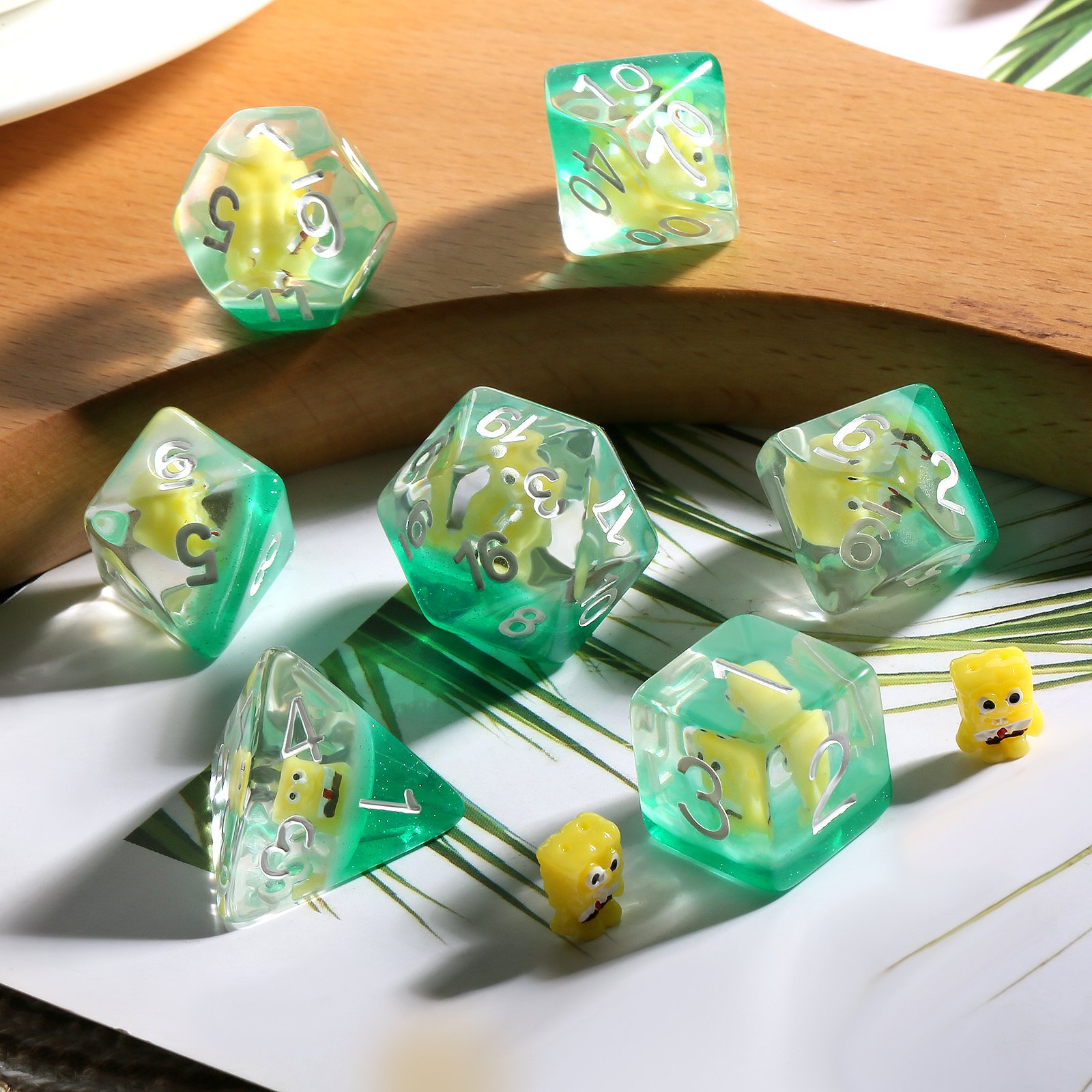 7pcs Playing Dice Set D4 D6 D8 D10 D12 D% D20 Custom Dnd Dice Dungeon and Dragon Dice Set D&D for TTRPG