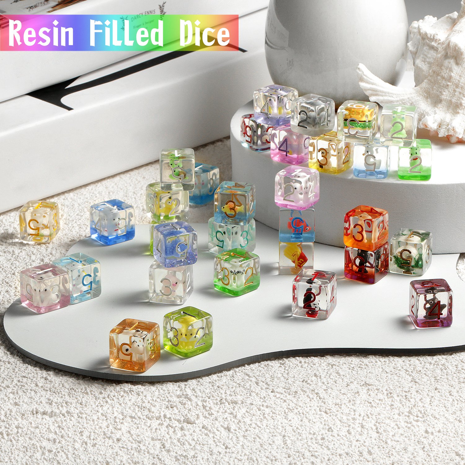 7pcs Playing Dice Set D4 D6 D8 D10 D12 D% D20 Custom Dnd Dice Dungeon and Dragon Dice Set D&D for TTRPG