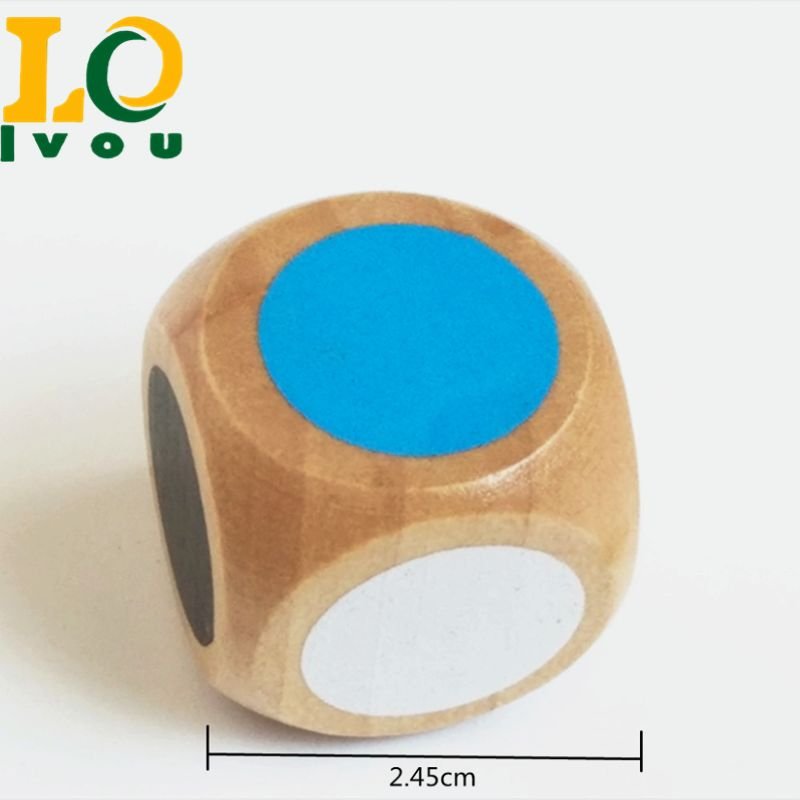 Wholesale Cube Wood Dice custom 6 sided 20mm or 25mm large wooden dice love dice block wooden games for adult kids boys girls