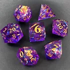 Resin pointy dice DND running group board game Dungeons & Dragons COC board game dice color series can be customized