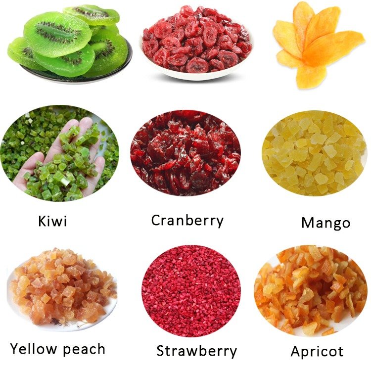 Factory supply Nuts Dried Fish Crusher Cutter Machine Raisin Dice Cutting Machine Kiwi dry cuber machine