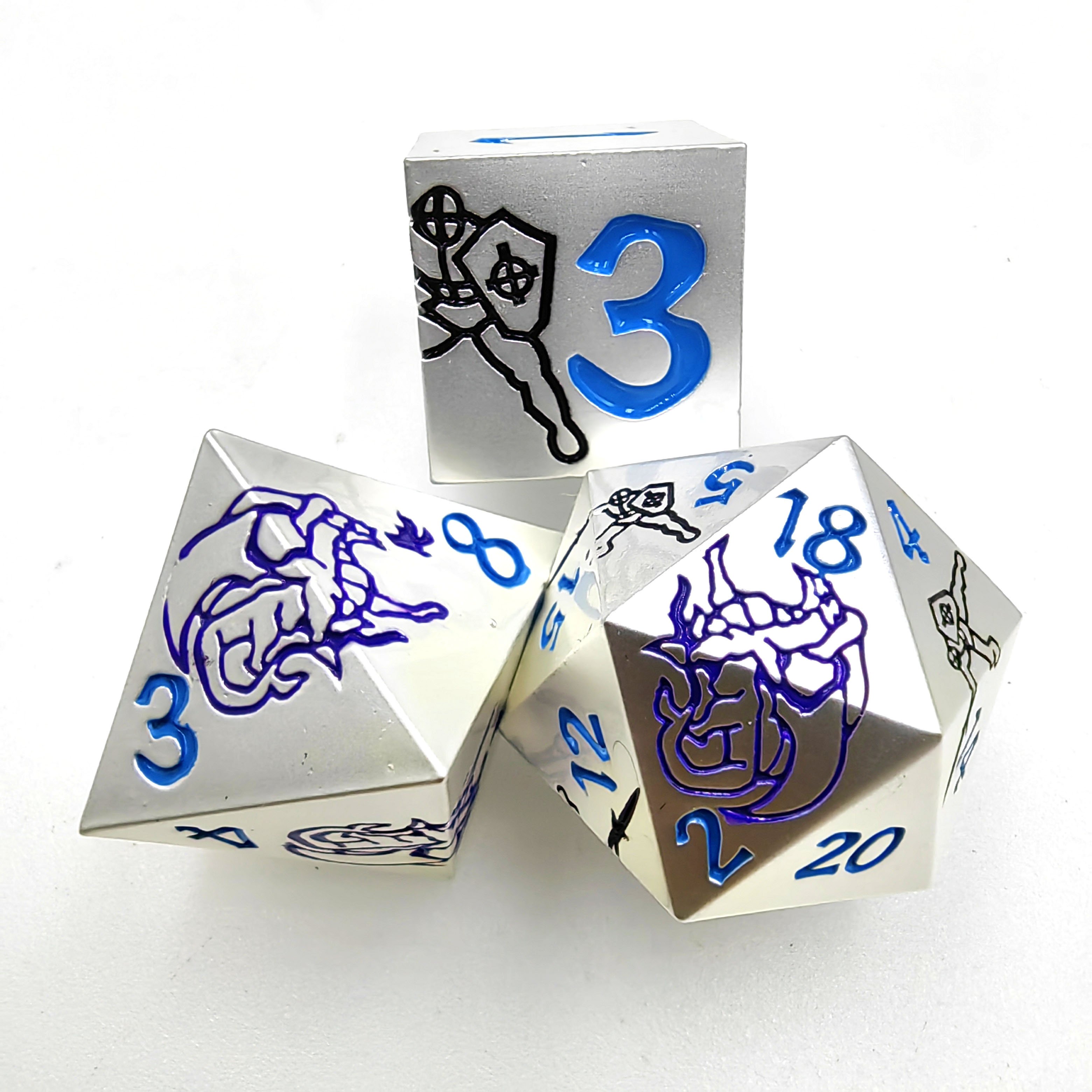 Metal Dice Set dnd dice d&d Dice RPG Dungeons & Dragons game Polyhedral Color DND Dice