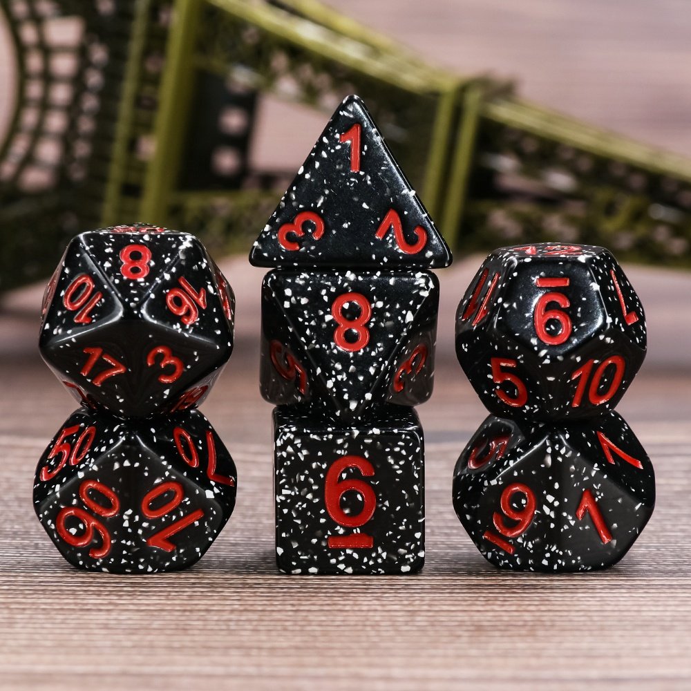 Wholesale hot sale custom resin colorful transparent HD dnd dice