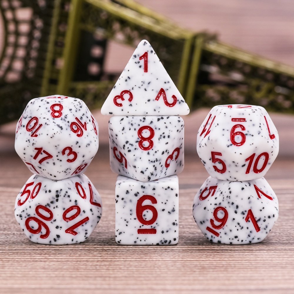 Wholesale hot sale custom resin colorful transparent HD dnd dice