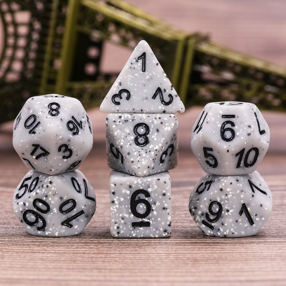 Wholesale hot sale custom resin colorful transparent HD dnd dice