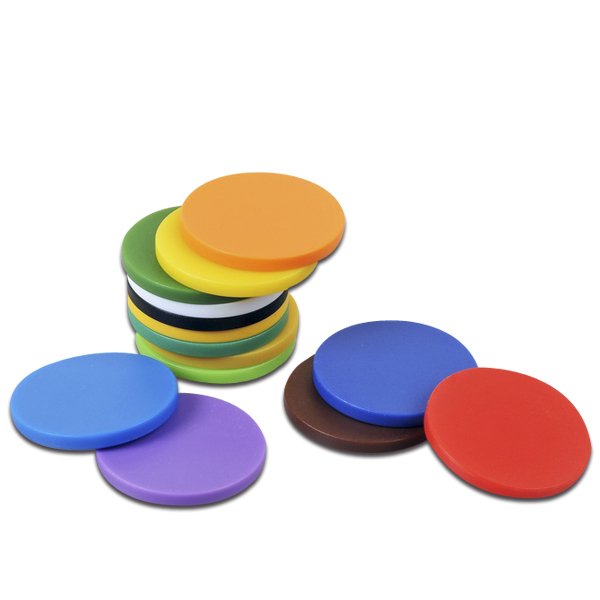 Custom plastic chips plastic coins board game pieces