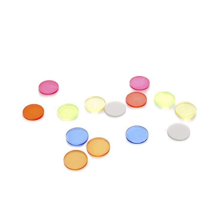 Custom plastic chips plastic coins board game pieces