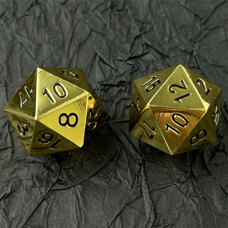 Customized Metal D20 D6 DND RPG Board Game Dice Set