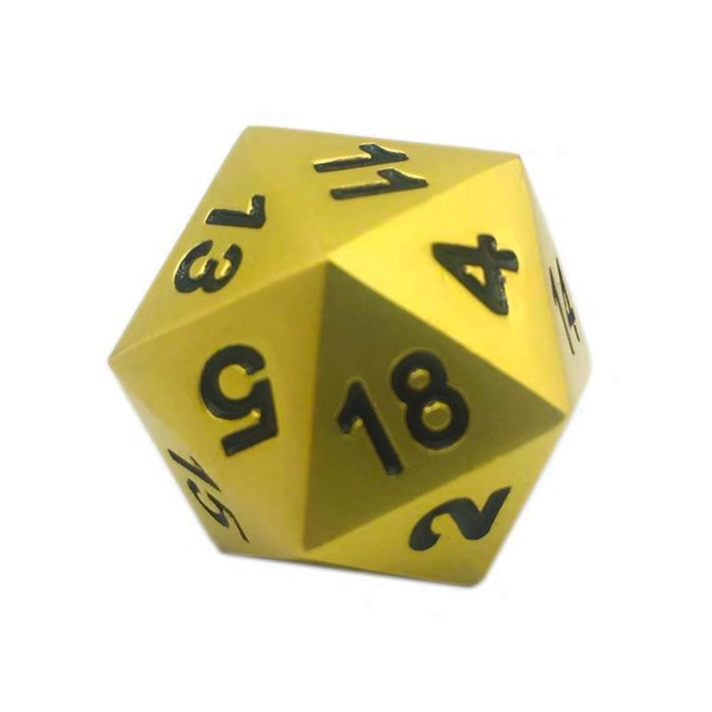 Customized Metal D20 D6 DND RPG Board Game Dice Set